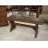 画像1: レトロ 古い木製ベンチ 椅子 チャーチチェア (1)