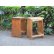 画像2: レトロな木製スツール 椅子 サイドテーブル 花台 (2)