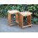 画像3: レトロな木製スツール 椅子 サイドテーブル 花台 (3)