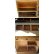 画像3: 昭和レトロ 古いモールガラスの食器棚 収納 カップボード (3)