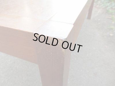 画像5: レトロなチーク材ローテーブル 座卓