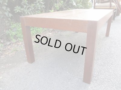 画像2: レトロなチーク材ローテーブル 座卓