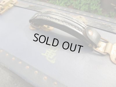 画像11: ヴィンテージ トランク 紺 船箱