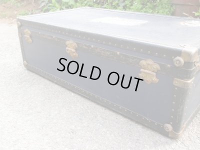 画像7: ヴィンテージ トランク 紺 船箱