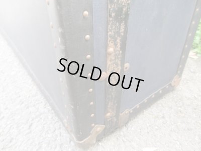 画像14: ヴィンテージ トランク 紺 船箱