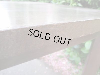 画像8: 昭和レトロ 楢材ダイニングテーブル 机