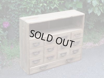 画像2: ヴィンテージ 13杯引出し ドロワー 昭和レトロ