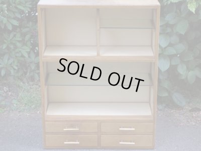 画像8: 昭和レトロ ガラス戸棚 飾り棚