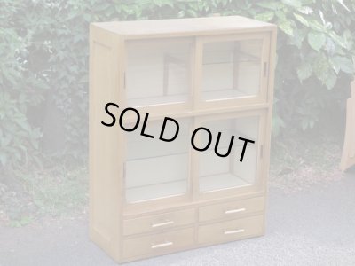 画像3: 昭和レトロ ガラス戸棚 飾り棚