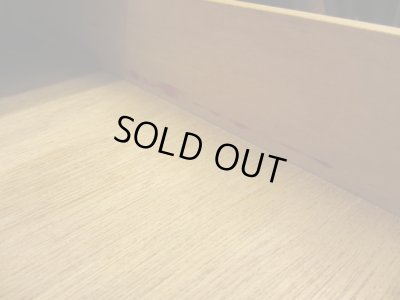 画像14: 古い三越 楢材のネームプレート付5杯小引出し A4収納