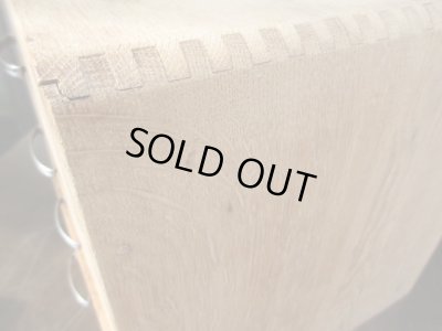 画像8: 古い楢材の4杯小引出し