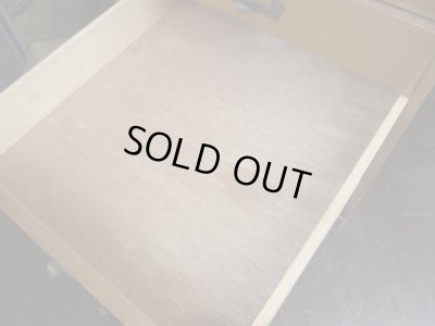 画像12: 古い三越 楢材のネームプレート付5杯小引出し A4収納