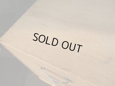 画像6: 古い楢材の4杯小引出し