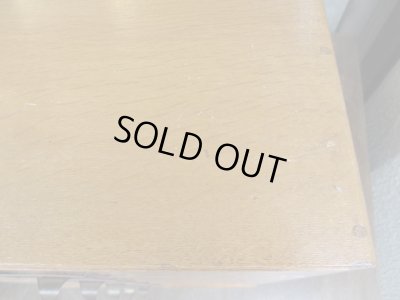 画像8: 古い三越 楢材のネームプレート付5杯小引出し A4収納