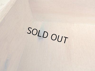 画像11: 古い楢材の4杯小引出し