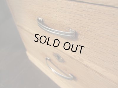 画像5: 古い楢材の4杯小引出し