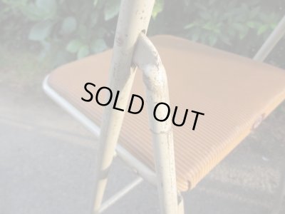 画像12: オールドマルニ フォールディングチェア パイプ椅子 折りたたみ(3)