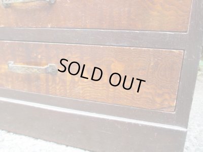 画像8: 古い10杯引き出し 桜材 前桑 ドロワー