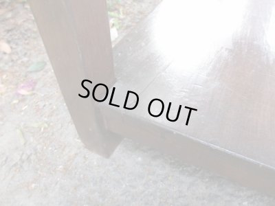 画像15: 昭和レトロ 拡張式の木製作業台 デスク