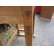 画像7: 昭和レトロ 古い木製の学校机 デスク (7)
