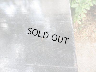 画像8: 昭和レトロ 拡張式の木製作業台 デスク