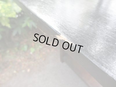 画像9: 昭和レトロ 拡張式の木製作業台 デスク