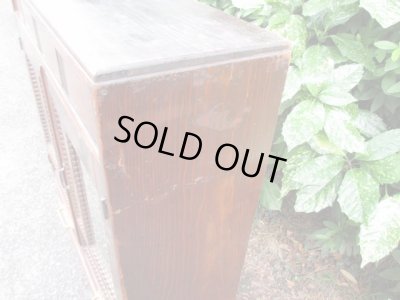 画像12: ダイヤガラスの本箱 キャビネット