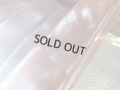 画像6: レトロな2.5人掛けソファ 茶