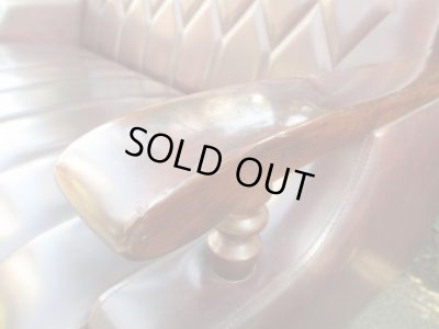 画像7: レトロな2.5人掛けソファ 茶