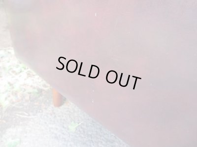 画像8: レトロな一人掛けソファ 茶 (2)