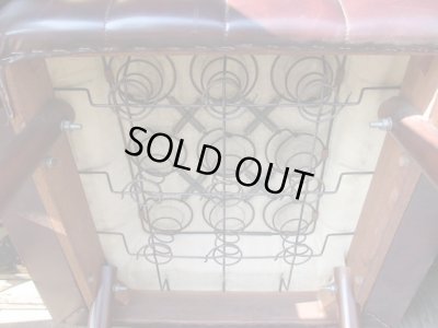 画像14: レトロな一人掛けソファ 茶 (1)