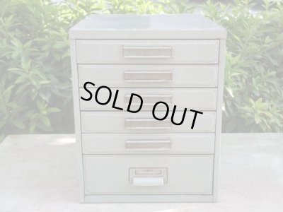 画像2: 古いメタル製小引出し ドロワー インダストリアル