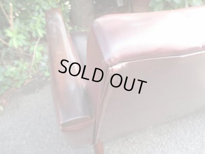 画像14: レトロな2.5人掛けソファ 茶