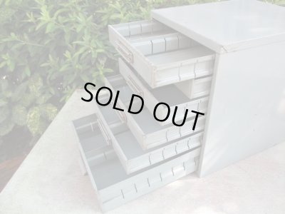 画像8: 古いメタル製小引出し ドロワー インダストリアル