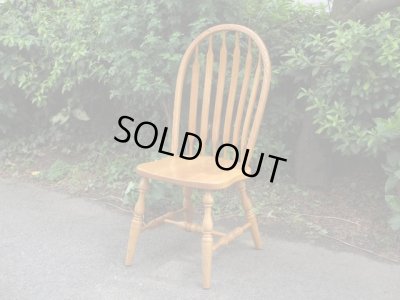 画像1: カナダ製 オーク材ウィンザーチェア 椅子