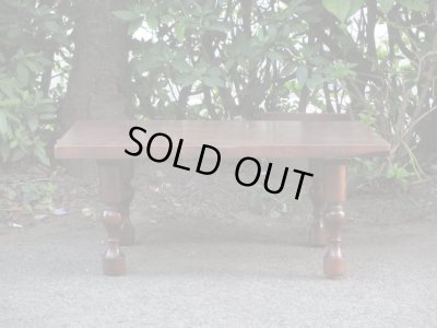 画像2: レトロ 桜無垢材 座卓 テーブル