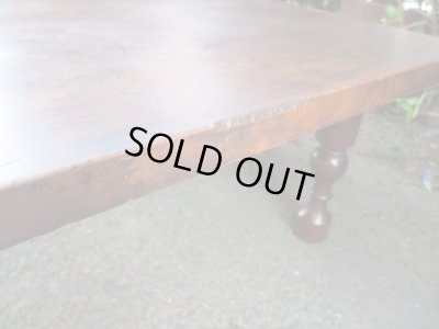 画像9: レトロ 桜無垢材 座卓 テーブル