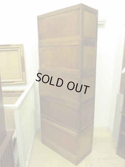 画像4: 古い 5段スタッキングガラスキャビネット