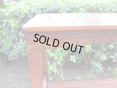 画像5: 木製コンソールテーブル 本棚 カウンター