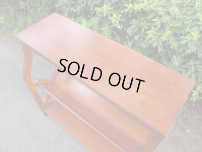 画像4: 木製コンソールテーブル 本棚 カウンター