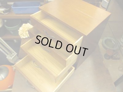 画像8: 古い木製4杯小引出し A4収納