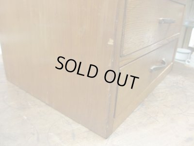 画像9: 古い木製4杯小引出し A4収納