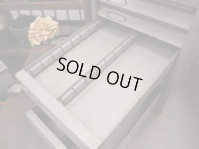 画像12: 古いメタル製 6杯小引出し ドロワー