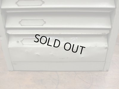 画像8: 古いメタル製 6杯小引出し ドロワー