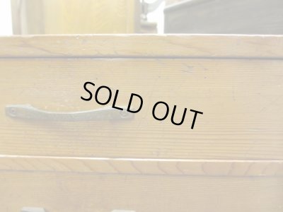 画像6: 古い木製4杯小引出し A4収納