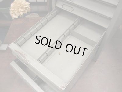 画像13: 古いメタル製 6杯小引出し ドロワー