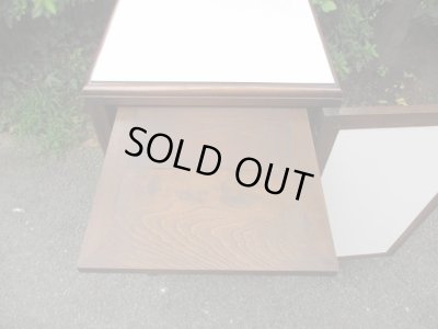 画像12: 古い扉付き 10杯引出し レコードケース