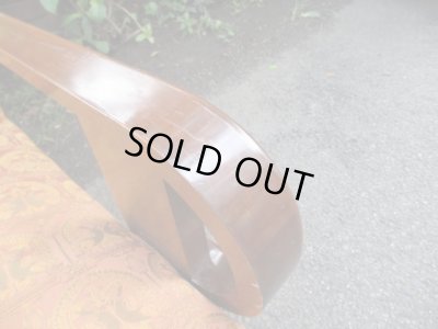 画像11: オリエンタル柄の一人掛けソファ 桜材 (3)