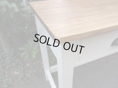 画像6: 横長の木製デスク 机