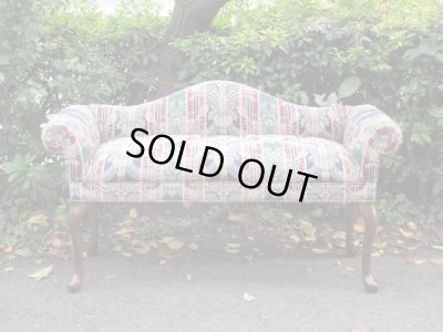 画像2: クラシックな猫脚ベンチ 椅子ソファ